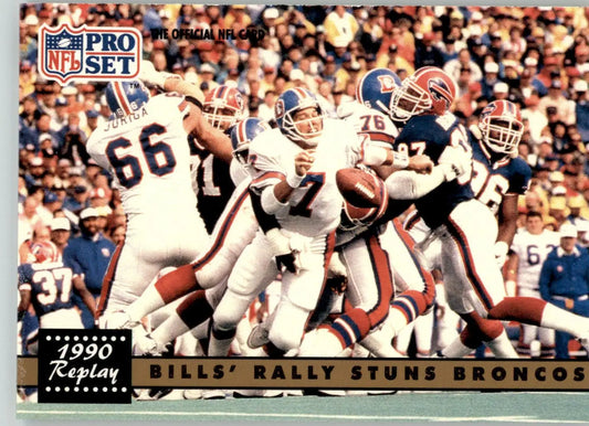 Bills’ Rally Stuns Broncos - 1991 Pro Set - #326a - Football - Football Card Single