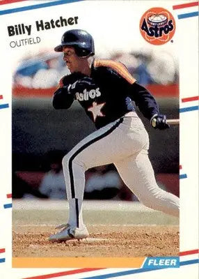 Billy Hatcher - 1988 Fleer - #449 - Baseball - Baseball Card Single