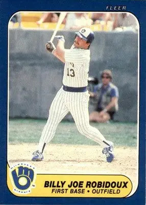 Billy Jo Robidoux - 1986 Fleer Update - #U-97 - Baseball - Baseball Card Single
