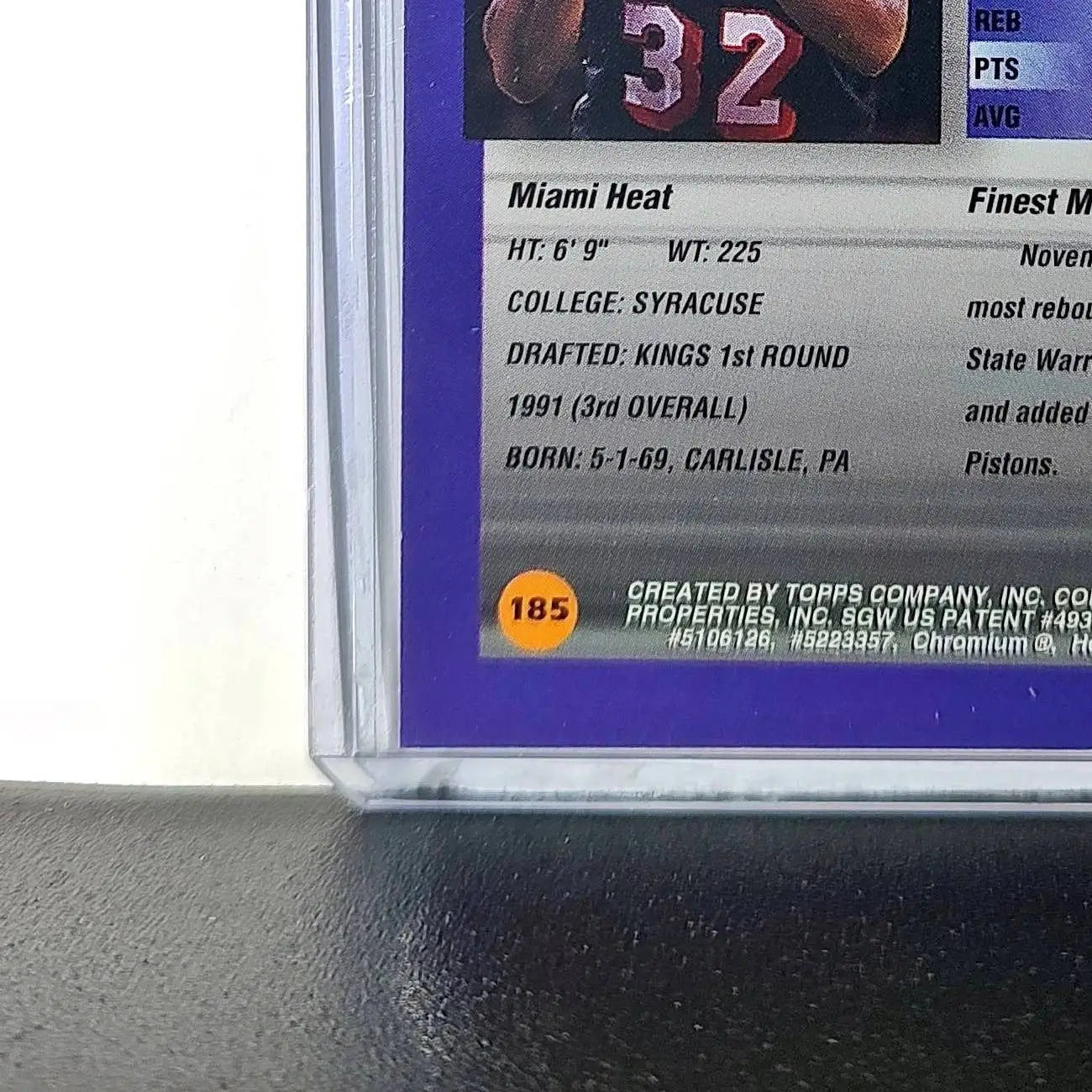 Billy Owens 1994-95 Topps Finest #185 Basketball Card - Basketball Card Single