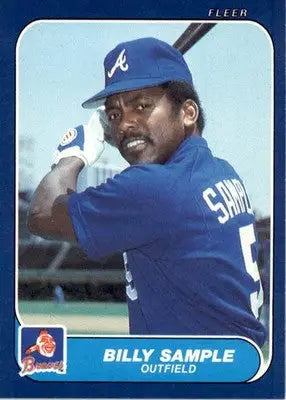 Billy Sample - 1986 Fleer Update - #U-102 - Baseball - Baseball Card Single
