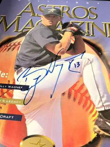 Billy Wagner signed auto autographed Houston Astros magazine cover photo JSA certified