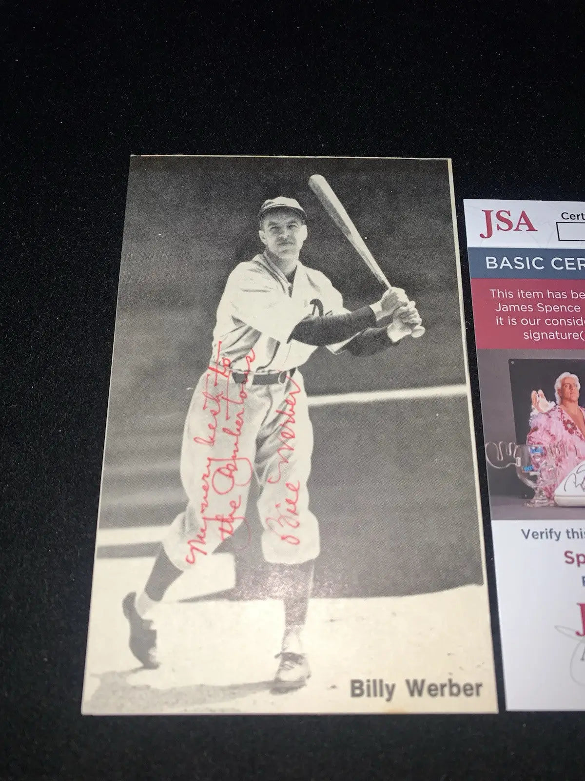 Billy Werber Autographed 3X5 Post Card Yankees Red Sox Reds A’s JSA Auto - Sports Memorabilia