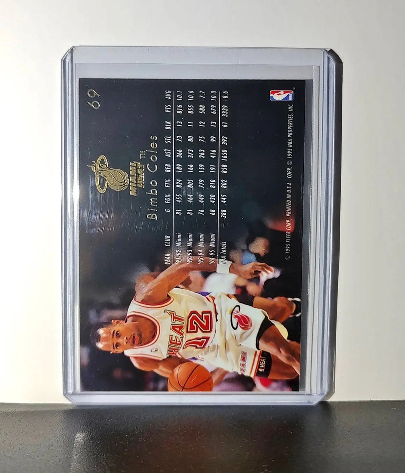 Bimbo Coles 1995-96 Flair NBA #69 Card Miami Heat