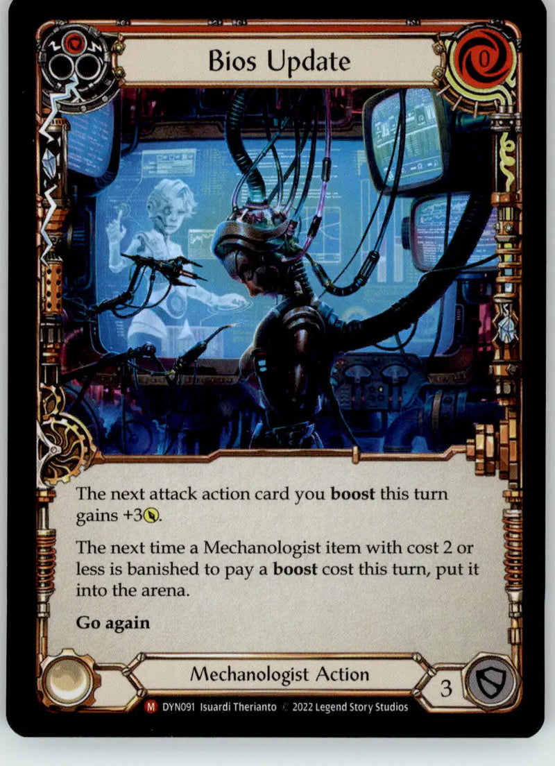 Bios Update - Dynasty - DYN091 - Rainbow Foil NM Flesh and Blood - TCG Card Single