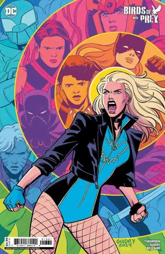 Birds of Prey #13 Cover C Gavin Guidry Card Stock Variant with character in black leather jacket