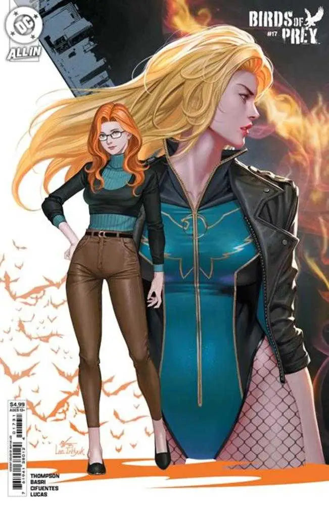 Birds of Prey comic book cover featuring Cassandra Cain inhyuk Lee card stock variant