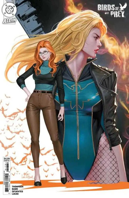 Birds of Prey comic book cover featuring Cassandra Cain inhyuk Lee card stock variant
