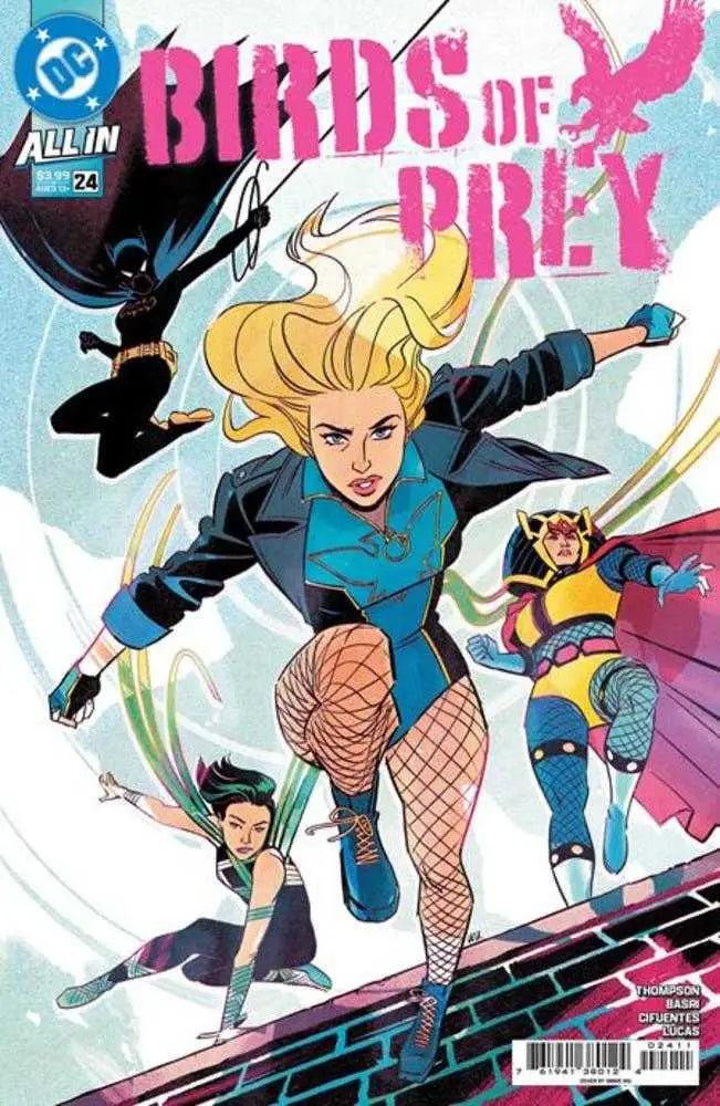 Comic book featuring female superheroes from Birds Of Prey #24 Cover A Annie Wu with shadow army