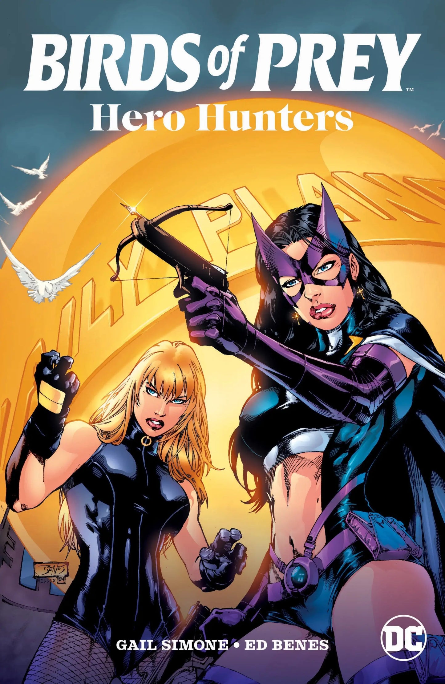 Birds Of Prey comic book featuring Black Canary and Hero Hunters artwork for Prey Hero edition
