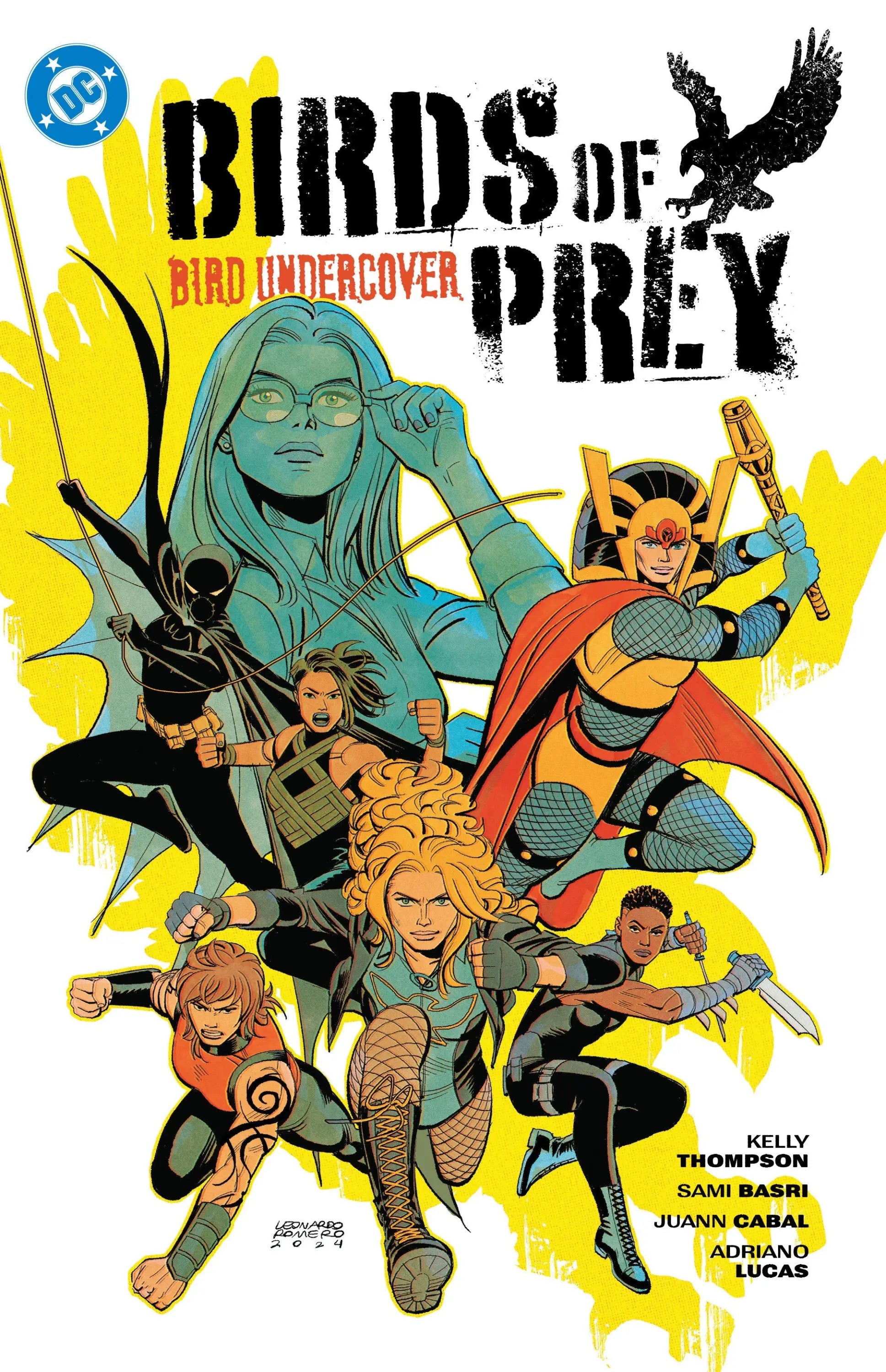 Birds of Prey Volume 3 Bird Undercover comic book cover featuring dynamic bird images