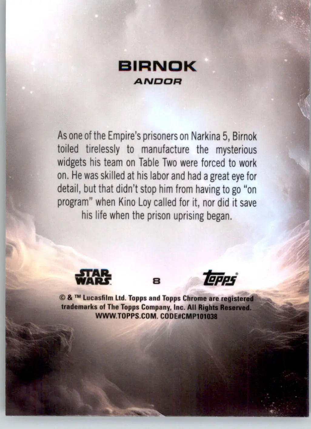 Birnok - 2025 Topps Chrome Sapphire Edition Star Wars - #8 - Non_sport