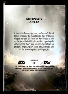 🌟 Birnok, 2025 Topps Chrome Star Wars #8 🌟 - Star Wars Card Single