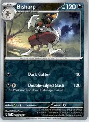 Bisharp - SV01: Scarlet & Violet Base Set - 133/198 - Reverse Holo NM - Pokémon Card Single