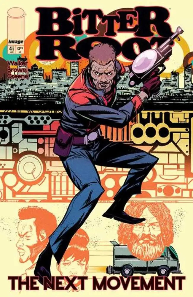Comic book cover of Bitter Root The Next Movement #4 by Sanford Greene