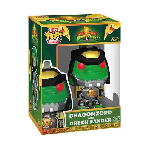 Bitty Pop Bitty Bot MMPR Dragonzord with Green Ranger Vinyl Figure - Funko Pop