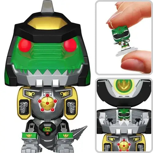 Bitty Pop Bitty Bot MMPR Dragonzord with Green Ranger Vinyl Figure - Funko Pop