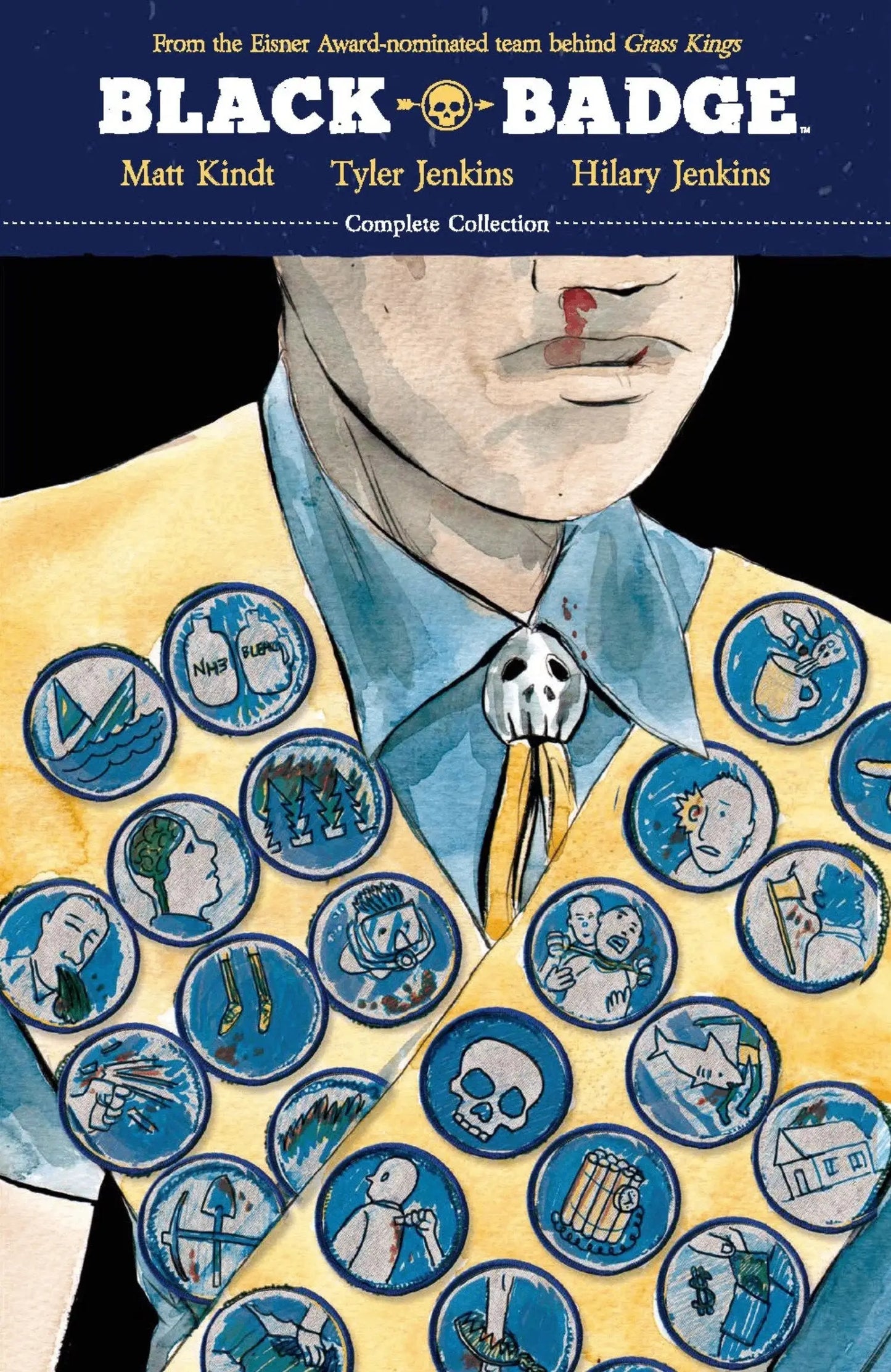 Comic book cover from Black Badge Complete Collection TP featuring Black Badge artwork