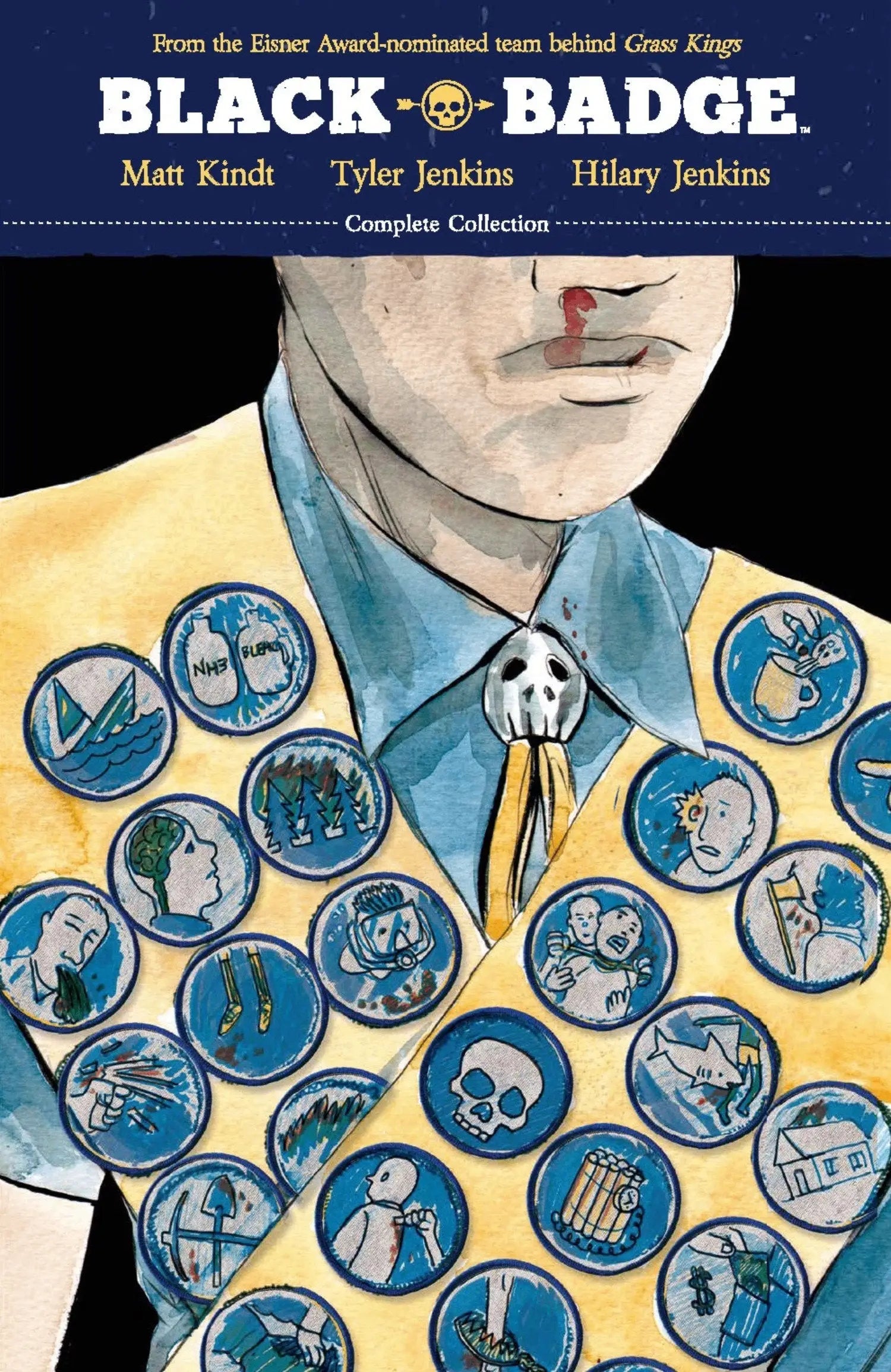 Comic book cover from Black Badge Complete Collection TP featuring Black Badge artwork