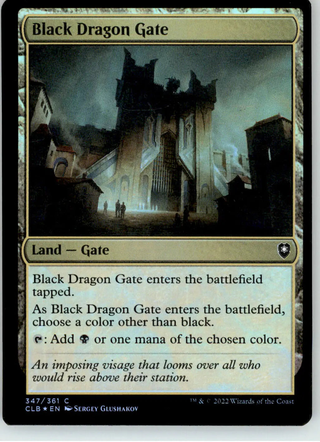 Black Dragon Gate - Commander Legends: Baldur’s Gate - 347 - Foil LP Magic