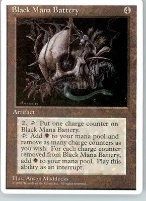 Black Mana Battery - Fourth Edition ALTERNATE - LP - Magic Card Single