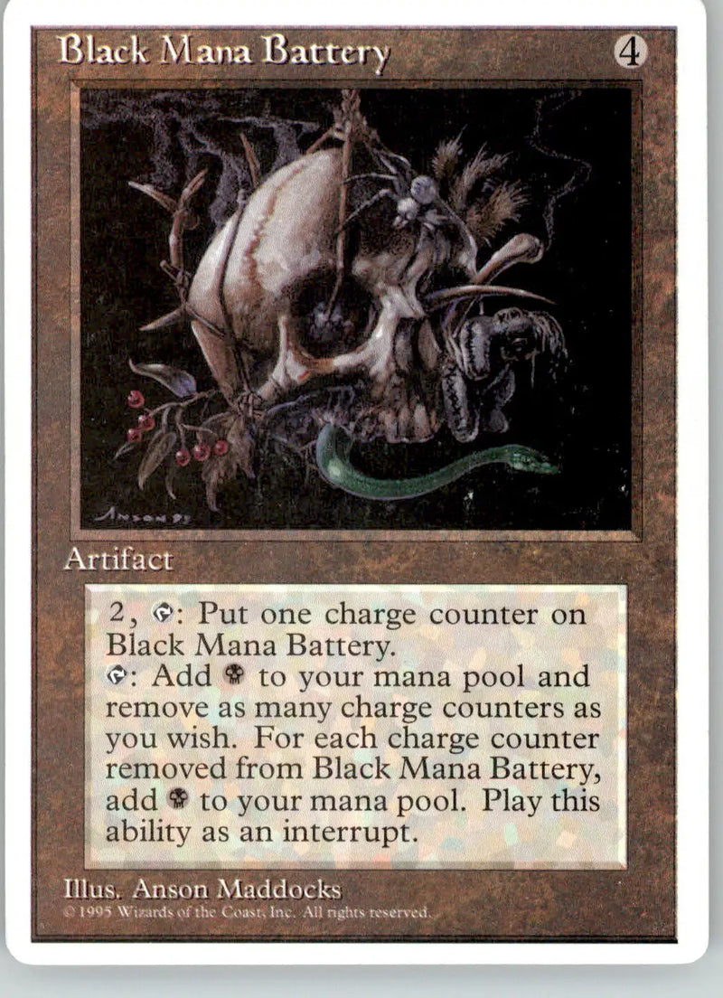 Black Mana Battery - Fourth Edition ALTERNATE - LP Magic: The Gathering