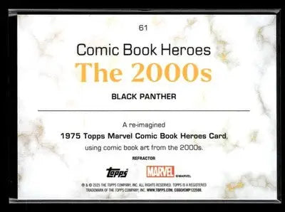 ???? Black Panther 2025 Topps Marvel 1975 Golden Anniversary Refractor #61 ???? - Marvel Card Single