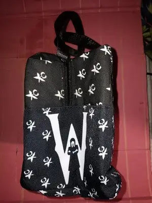 Black Wednesday Addams Themed Lunch Bag with a ’Dancing Queen’ Graphic Netflix - Collectibles