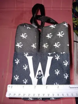Black Wednesday Addams Themed Lunch Bag with a ’Dancing Queen’ Graphic Netflix - Collectibles