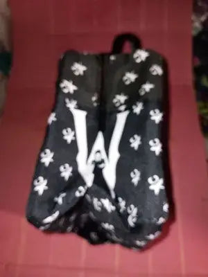 Black Wednesday Addams Themed Lunch Bag with a ’Dancing Queen’ Graphic Netflix - Collectibles
