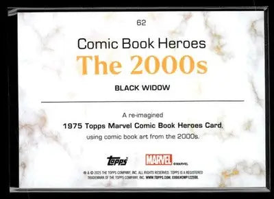 🌟 Black Widow, 2025 Topps Marvel 1975 Golden Anniversary #62 🌟 - Marvel Card Single