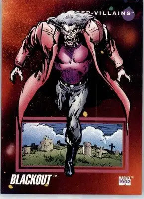 Blackout - 1992 Impel Marvel Universe - NM - #140 - Marvel Card Single