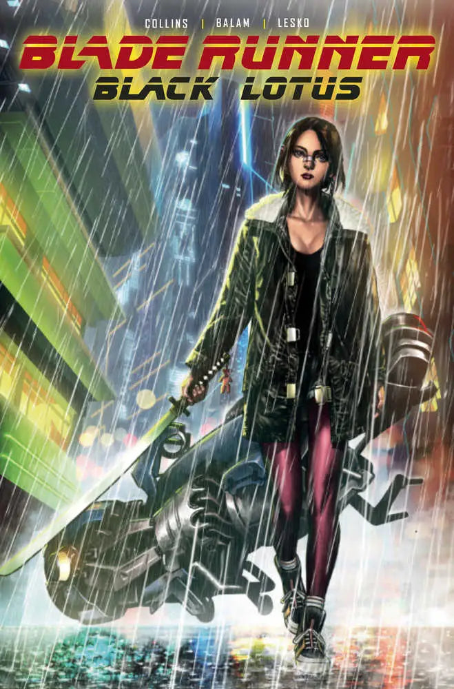 Blade Runner Black Lotus #1 Cover D Suayan art featuring a figure in leather coat