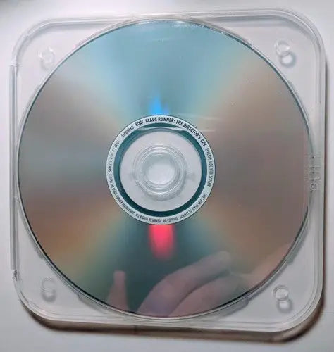 Silver Blade Runner The Director’s Cut DVD with Harrison Ford in clear plastic case