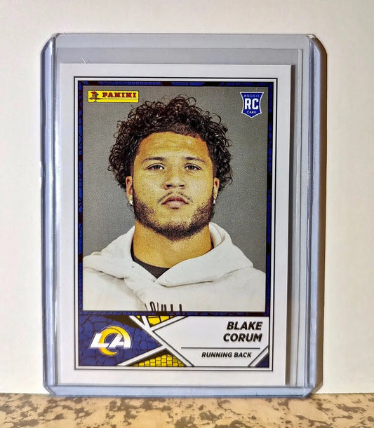 Blake Corum 2024 Panini NFL #95 Rookie Sticker Card Los Angeles Rams - Football Card Single