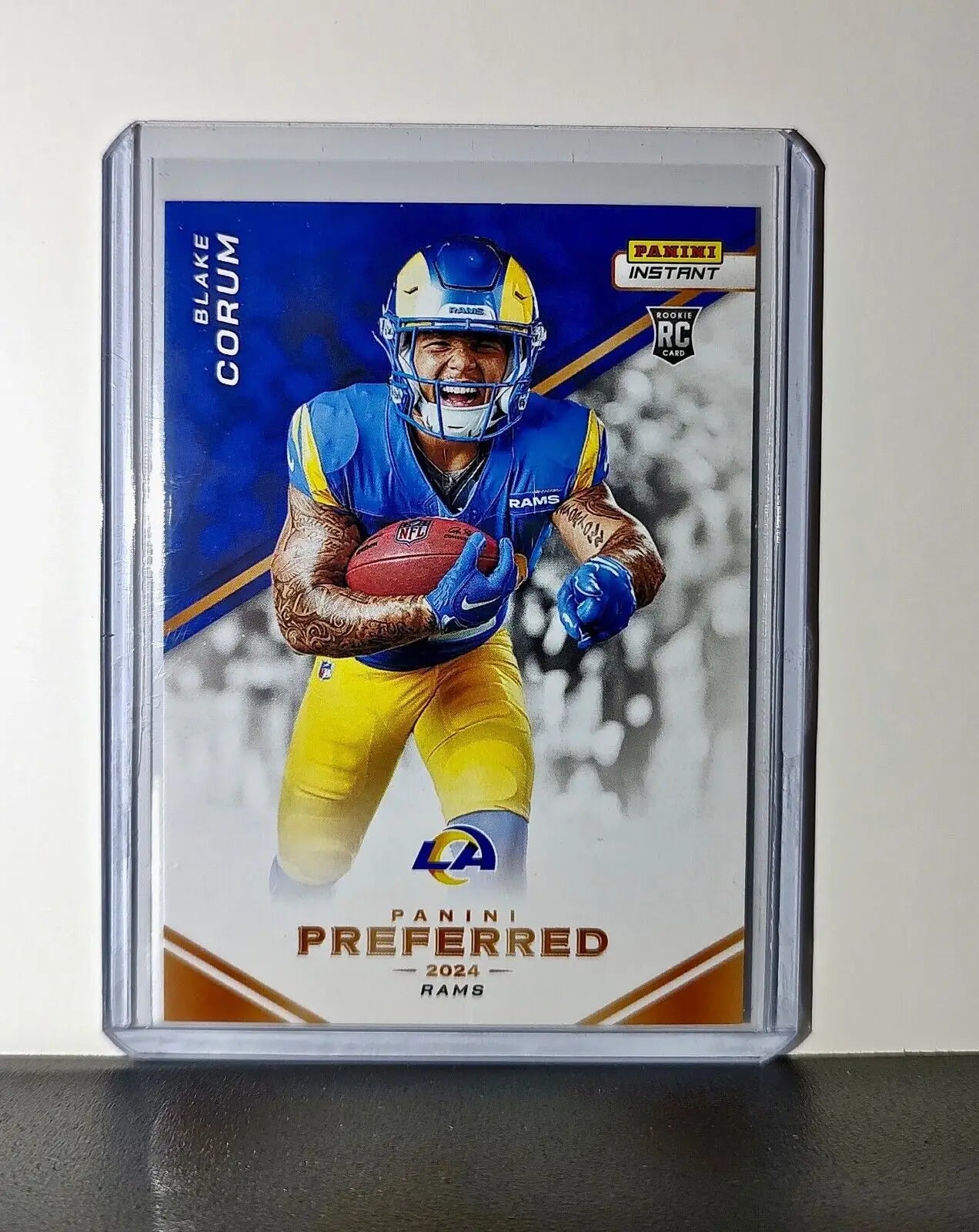 Blake Corum 2024 Panini Preferred NFL #3 Rookie Football Card LA Rams 1/335 - Football Card Single