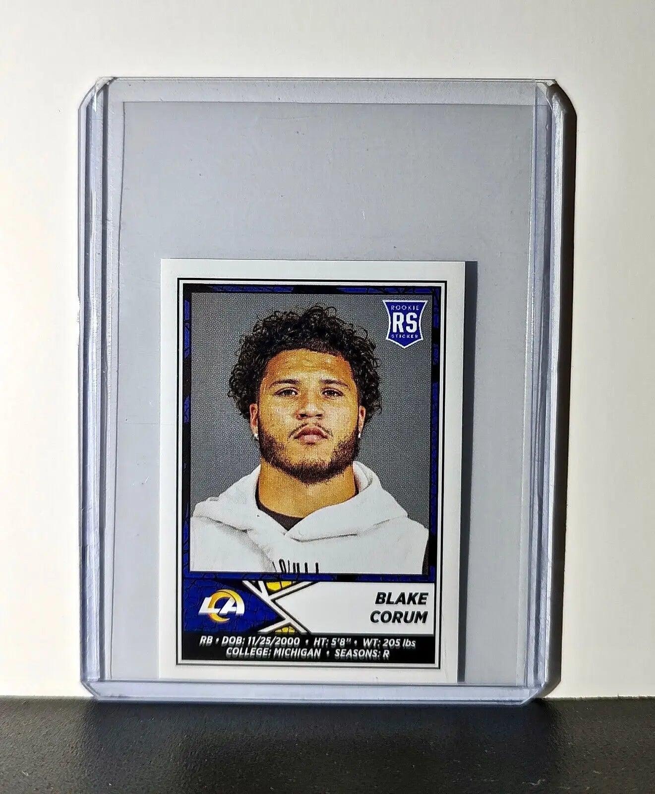 Blake Corum Rookie 2024 Panini NFL Sticker #518 Los Angeles Rams - Football Card Single