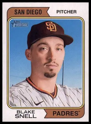 Blake Snell 2023 Topps Heritage #342 San Diego Padres - Baseball Card Single