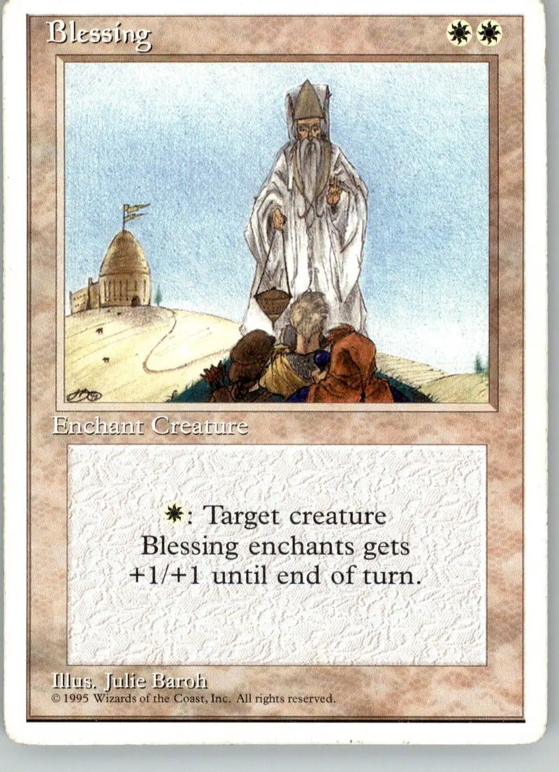 Blessing - Fourth Edition ALTERNATE - LP Magic: The Gathering
