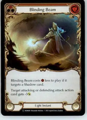 Blinding Beam (Red) - Monarch - MON084 - Rainbow Foil Unl NM - TCG Card Single