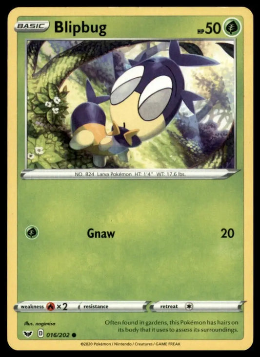 Blipbug 016/202 Swsh01: Sword & Shield Regular Pokemon - Pokémon Card Single