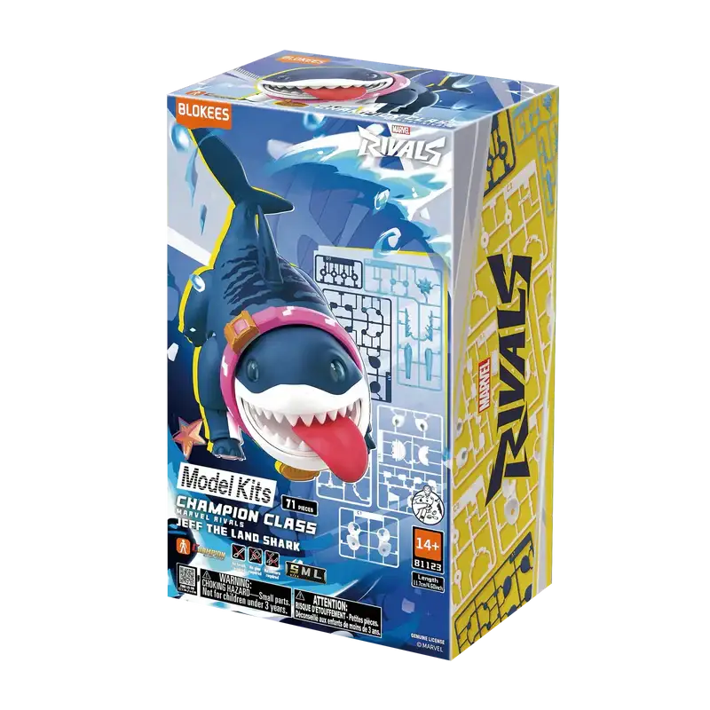 Blokees Marvel Rivals Champion Class Model Kit - Jeff the Land Shark - Entertainment Collectible