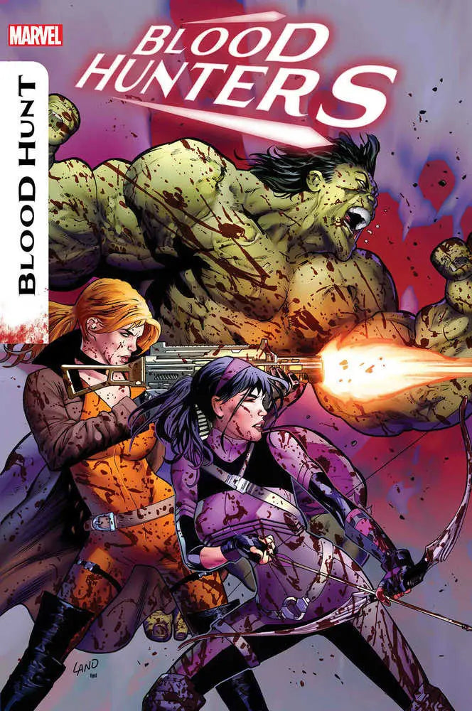 Comic book cover for Blood Hunters featuring intense combat and weapon-wielding characters