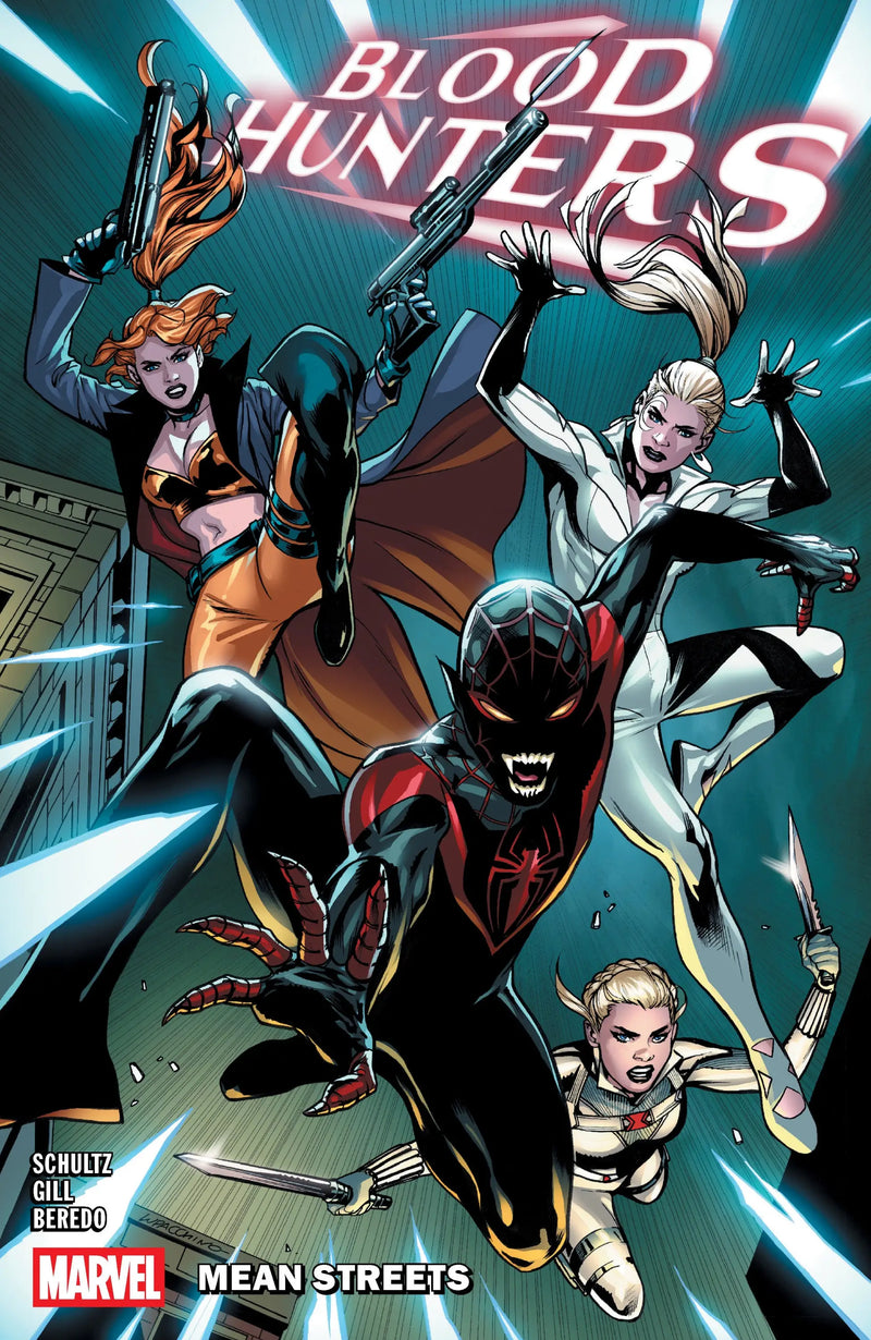 Comic book cover for Blood Hunters Mean Streets featuring Elsa Bloodstone streets graphic