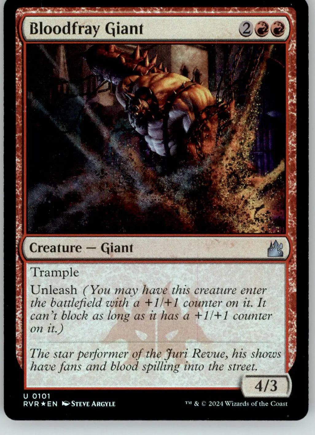 Bloodfray Giant - Ravnica Remastered - 101 - Foil NM Magic: The Gathering