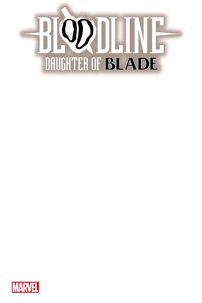 Logo for Bloodline Daughter of Blade comic book series on Bloodline Daughter Of Blade #1 Blank Variant