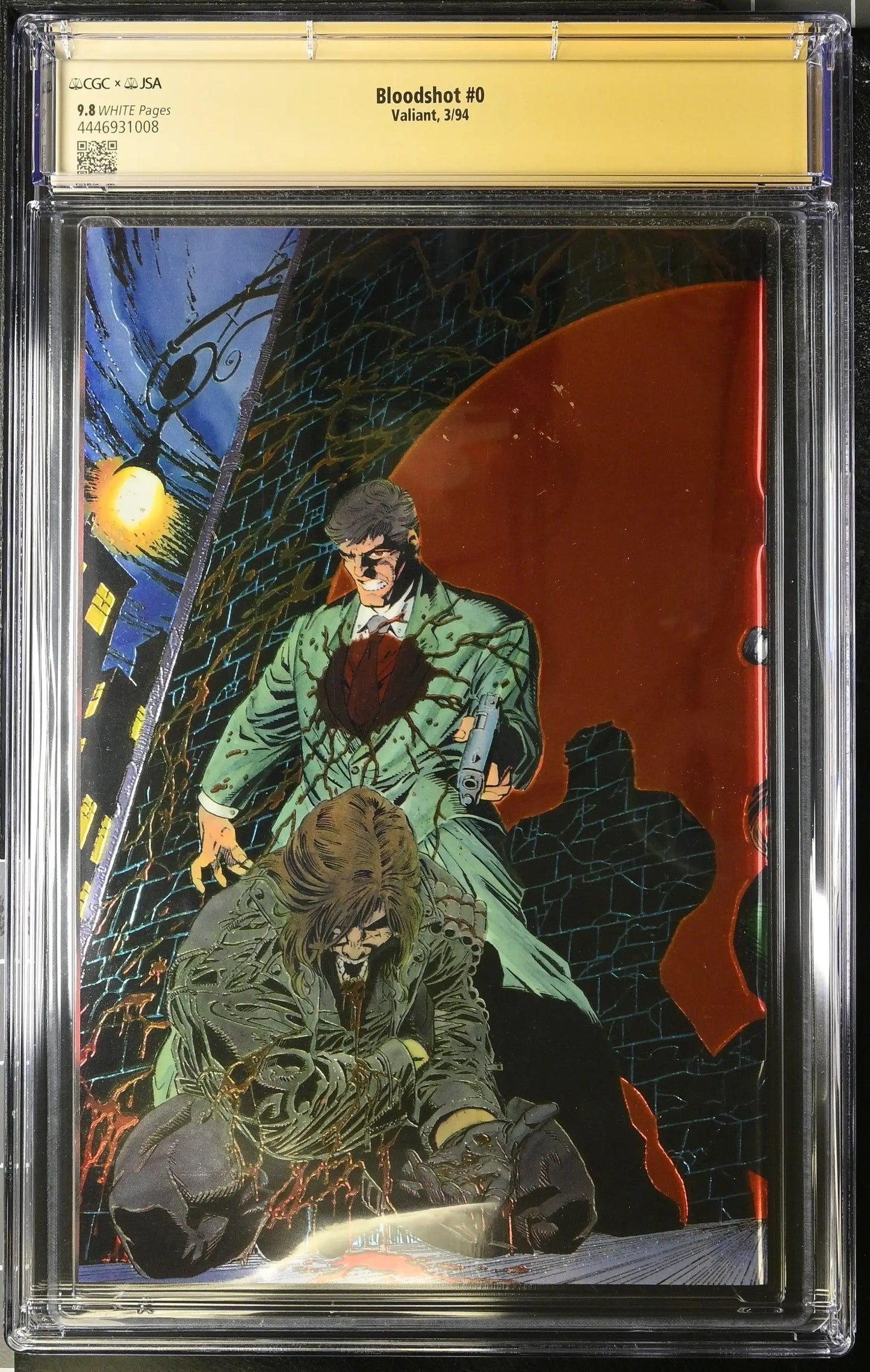 Bloodshot #0 graded CGC 9.8 signed by Kevin Vanhook & Dick Giordano in protective case