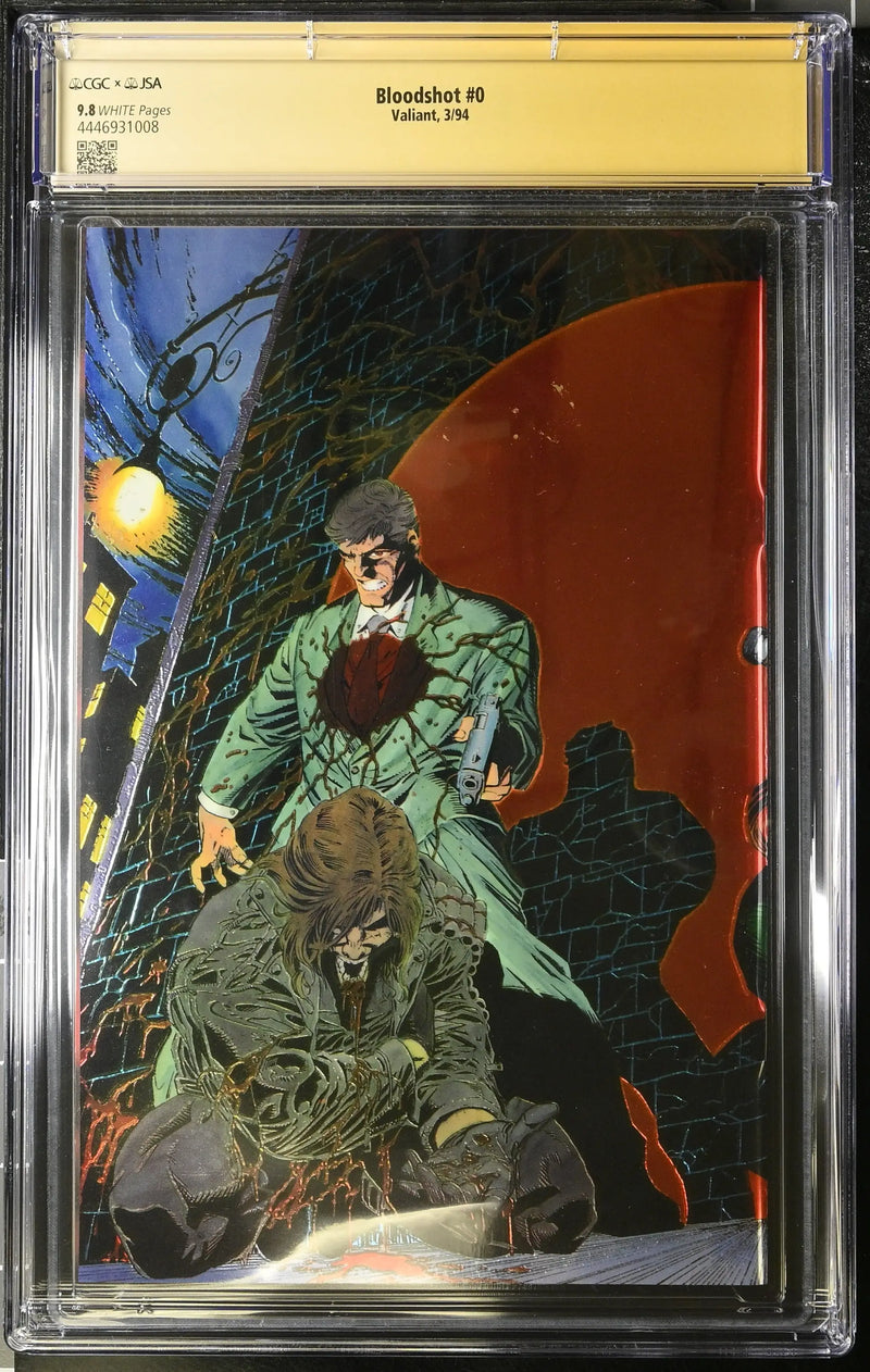 Bloodshot #0 graded CGC 9.8 signed by Kevin Vanhook & Dick Giordano in protective case