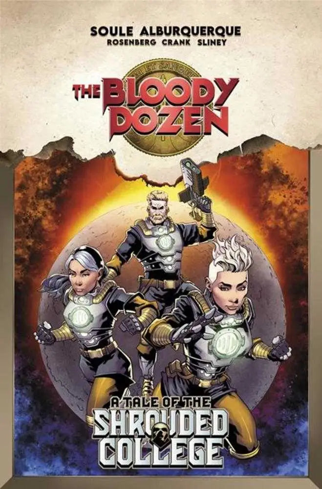 Comic book cover of Bloody Dozen TPB A Tale Of The Shrouded College featuring Charles Soule and ancient vampires
