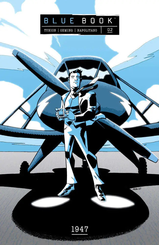 Comic book cover from Blue Book Volume 2 1947 by Dark Horse Comics